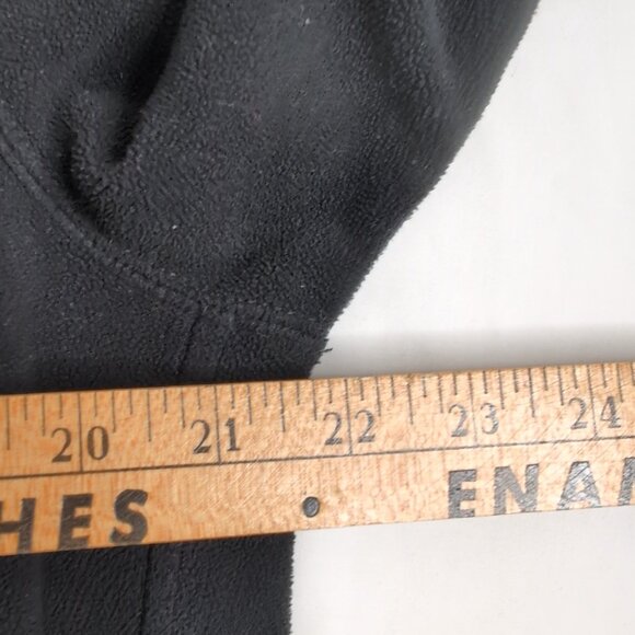 Eddie Bauer Men's Black/Grey 1/4 Zip Fleece Pullover, Size Medium - Picture 6 of 7